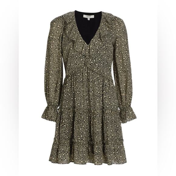 Joie Adanson Caviar Bleached Sand Floral Mini Cotton Dress 10 NWT - Picture 13 of 13